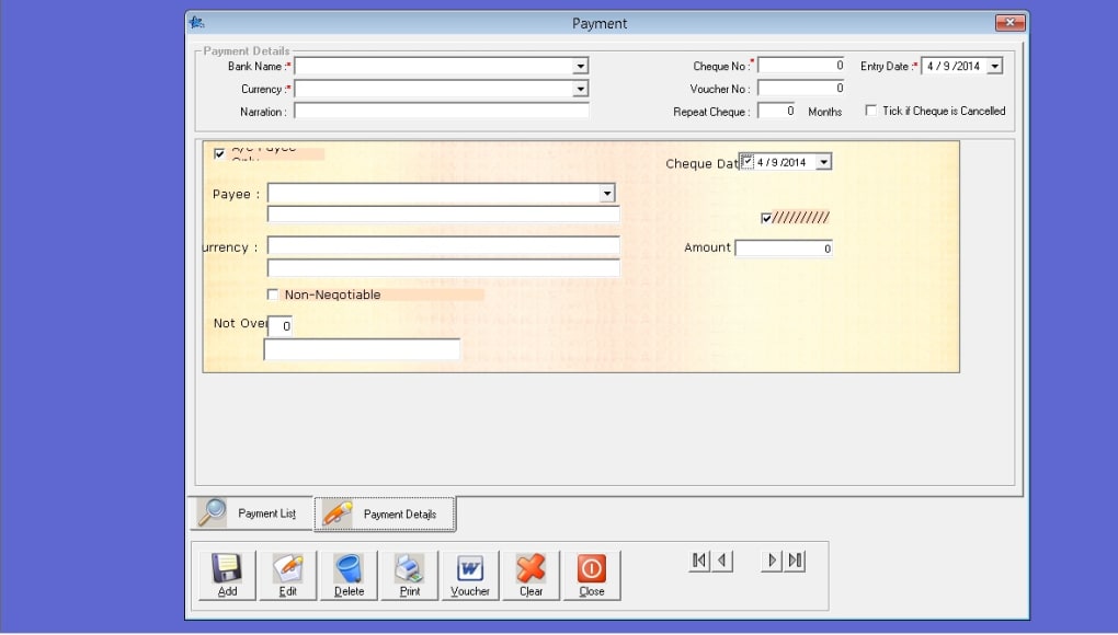 Cheque printing software, free download crack